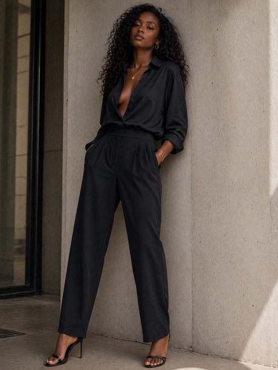 Scotch & Soda Pants - Scotch & Soda Amsterdam Black Tailored Trousers – Size S